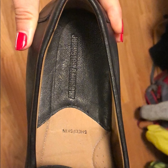 Johnston & Murphy black sheepskin loafers - Picture 6 of 8